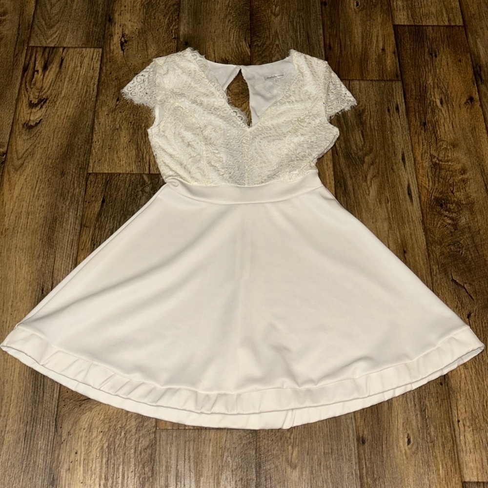 Lace top dress